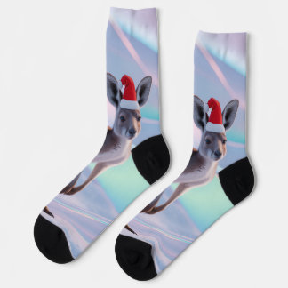 Calcetines Canguro de Navidad australiano – Fiesta con sombre