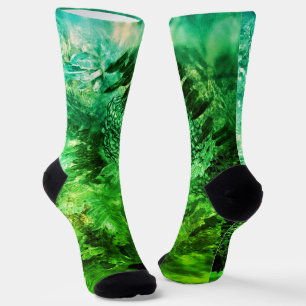 Calcetines Capas de cristales verdes