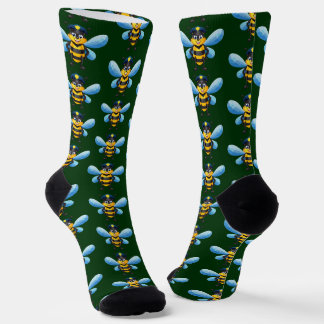 Calcetines Capitan bee with police hat