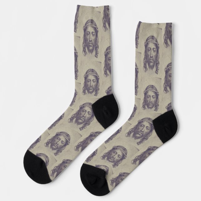 Calcetines Cara de Cristo en el velo de Santa Verónica (Izquierda)