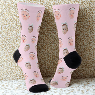 Calcetines Cara personalizada 2 fotos, cara Personalizado, pa
