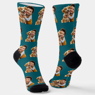 Calcetines Cara personalizada para niños y mascotas Foto Pers