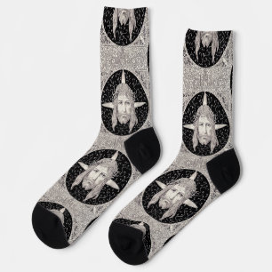 Calcetines Cara sagrada de Jesucristo