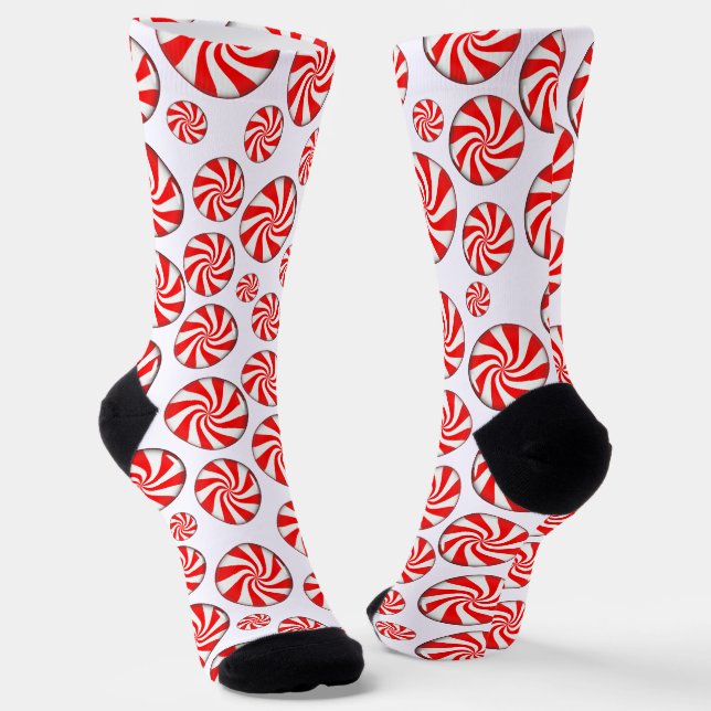 Calcetines Caramelo de menta Navidad (Angular)