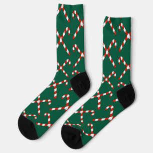 Calcetines Caramelos de Navidad Cruzados