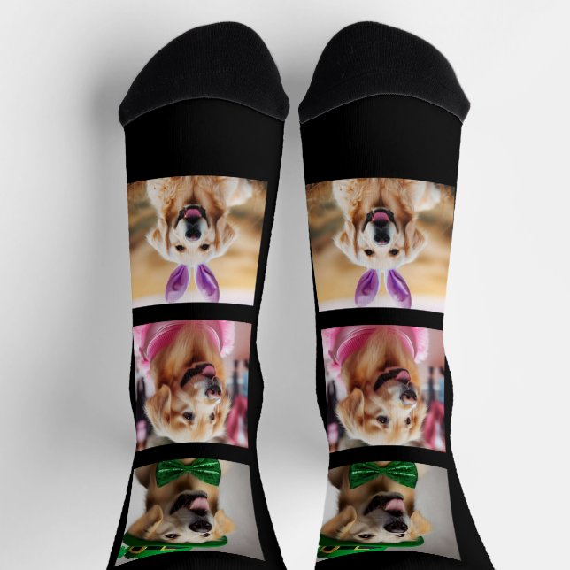 Calcetines Cargar regalo de foto Mascota personalizado para p (Arriba)