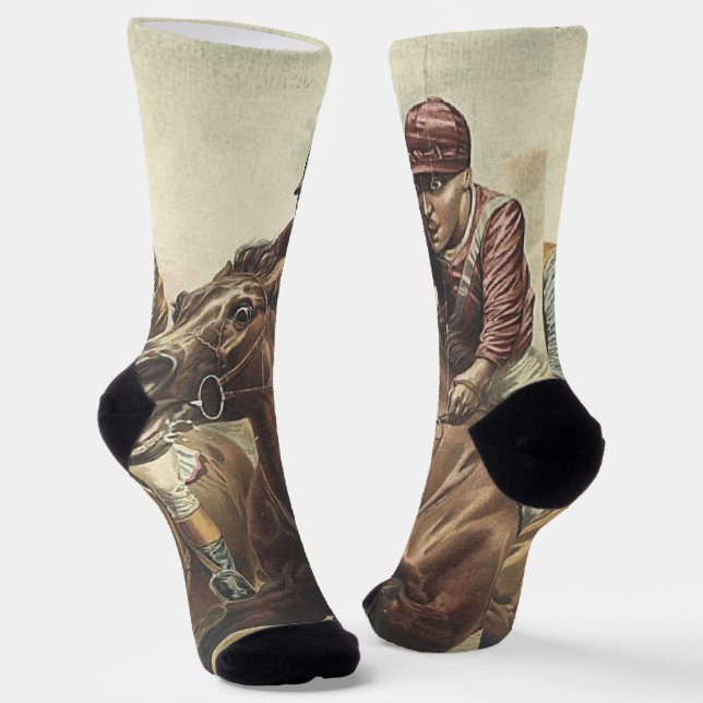 Calcetines CARRERAS de caballos superior (Angular)