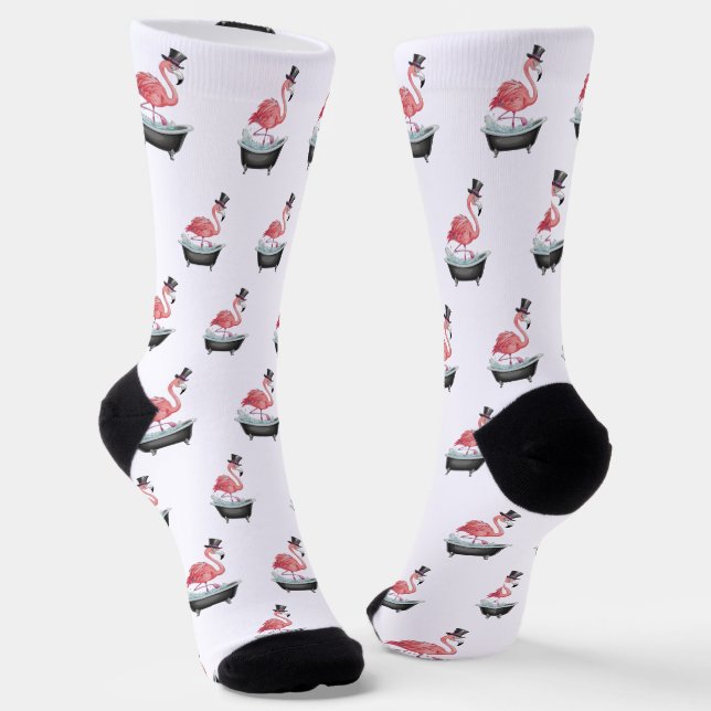 Calcetines Cartoon Flamingo Pattern (Angular)