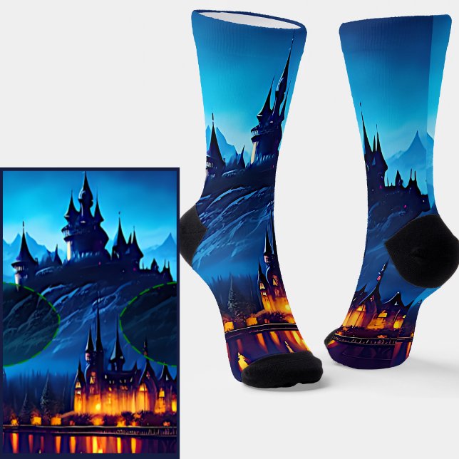 Calcetines Castillo de Fantasy Blue (Subido por el creador)