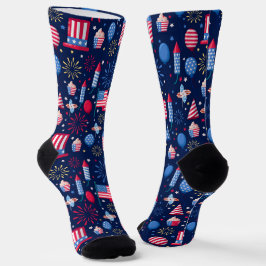 Calcetines Celebración Patriótica Americana