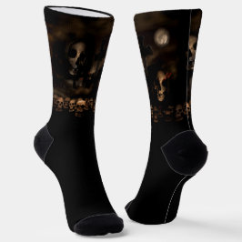 Calcetines Cementerio Skulls Gothic Halloween