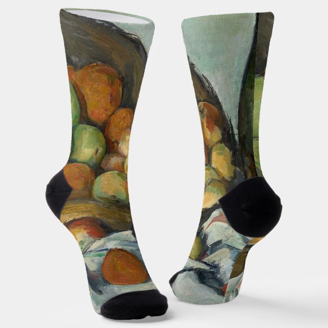 Calcetines Cezanne Basket Apples Impresionsionist Art (Angular)