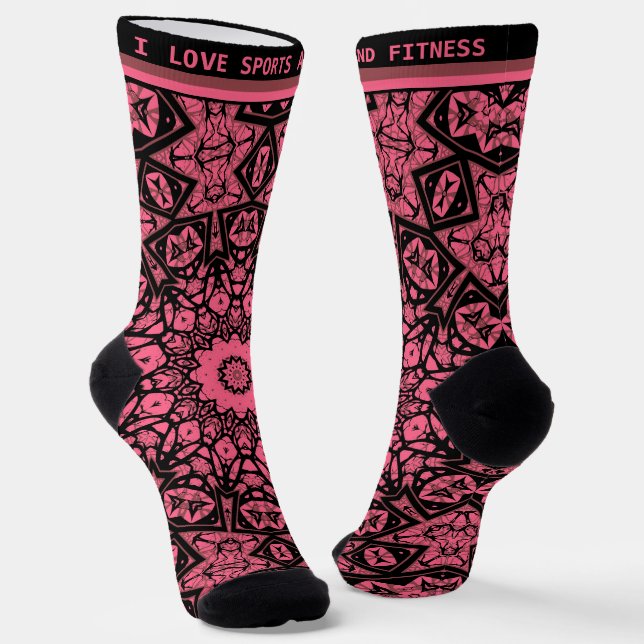 Calcetines Chalecos de confección de chapa con adornos rosado (Angular)