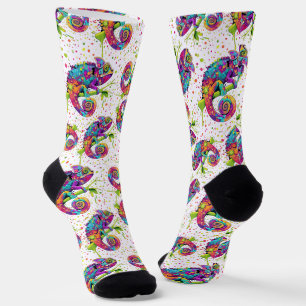 Calcetines Chameleon Paint Stains Watercolor Style