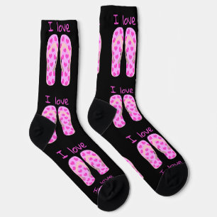Calcetines Chanclas rosas Thunder_Cove