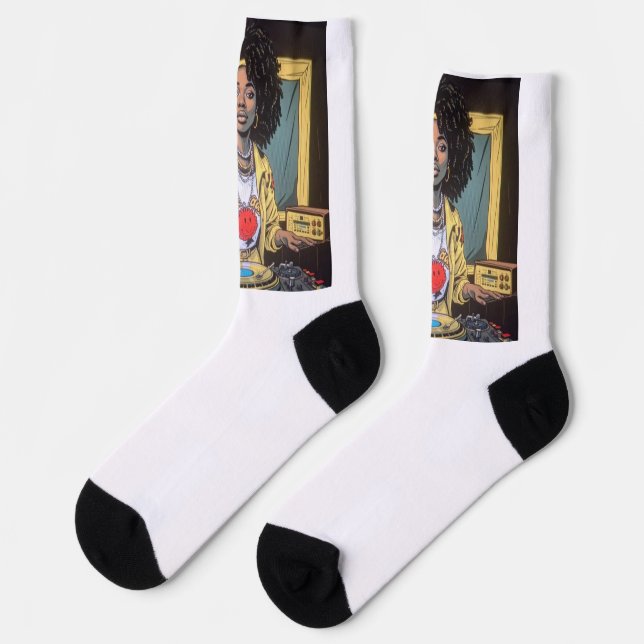 Calcetines chaussette afro mix (Izquierda)