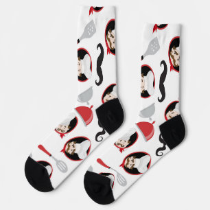 Calcetines Chef de la cocina roja
