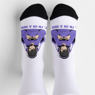 Calcetines Chica Anime Gamer Arte de Juego Púrpura