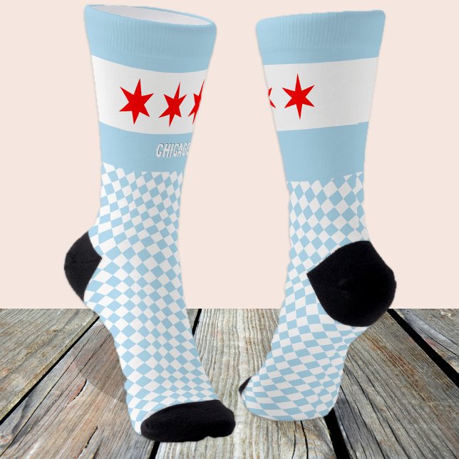 Calcetines Chicago Socks, moda/deportes de la bandera de Chic (Subido por el creador)