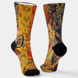 Calcetines Chinoiserie italiana de estilo mediterráneo de col