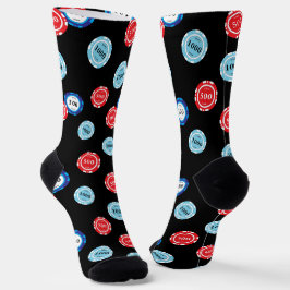 Calcetines Chips de Casino de Poker