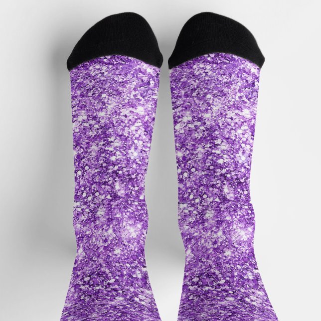 Calcetines Chispa Morada (Arriba)