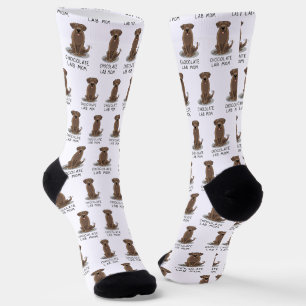 Calcetines Chocolate Lab Mom (Labrador Retriever Mom) Cute