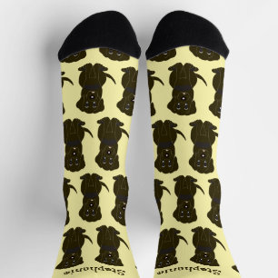 Calcetines Chocolate Labrador Diseño de perro