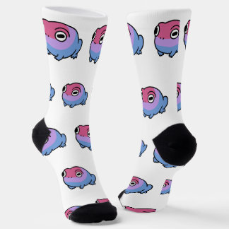 Calcetines Chonky Bisexual Frog Queer Socks | Cute Bi Pride 