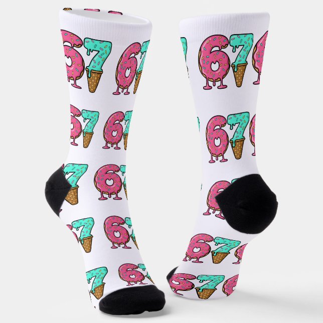 Calcetines Christmas 67 Ice Cream Socks, dripping design (Angular)