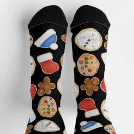 Calcetines Christmas Cookies Holiday Crew Socks