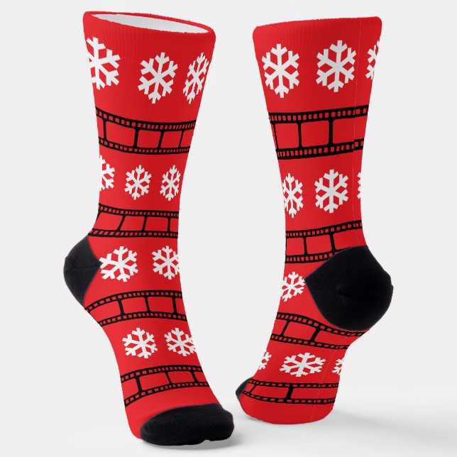 Calcetines Christmas Hollywood Movie Filmmaker Festive (Angular)