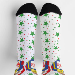 Calcetines Christmas Socks Santa Darker