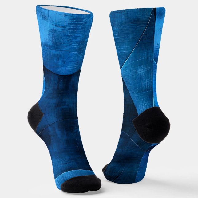 Calcetines Círculos de la luna azul (Angular)