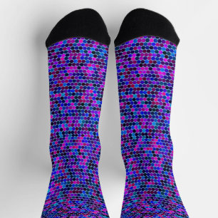 Calcetines Círculos ondulados coloridos zócalos