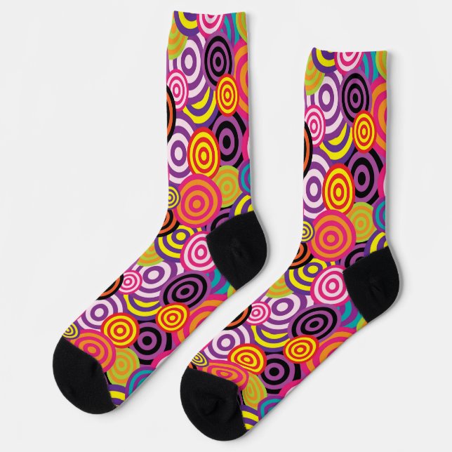 calcetines círculos psicodélicos (Izquierda)