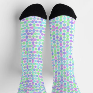 Calcetines Círculos retro Groovy coloridos