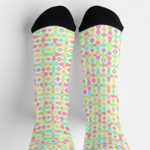 Calcetines Círculos retro Groovy coloridos