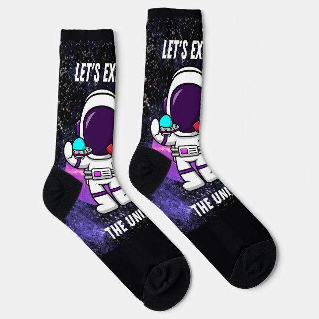 Calcetines cita de astronauta (Derecha)