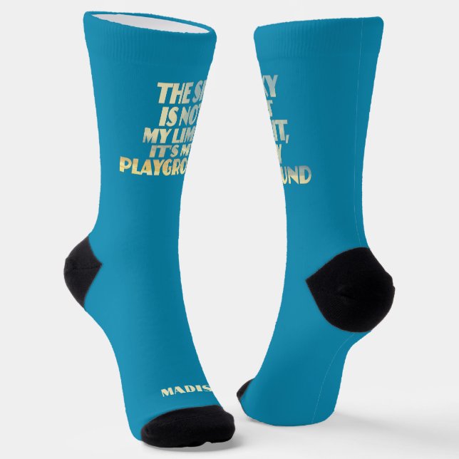 Calcetines Cita de Sky de nombre personalizado (Angular)