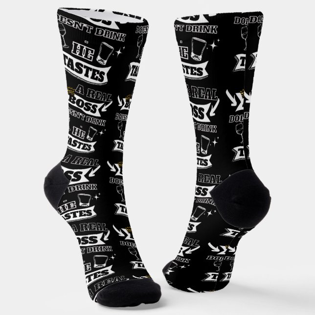 Calcetines Cita de un jefe real (para él) (Angular)