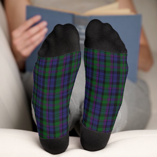 Calcetines Clan Baird Tartan Plaid (Abajo)