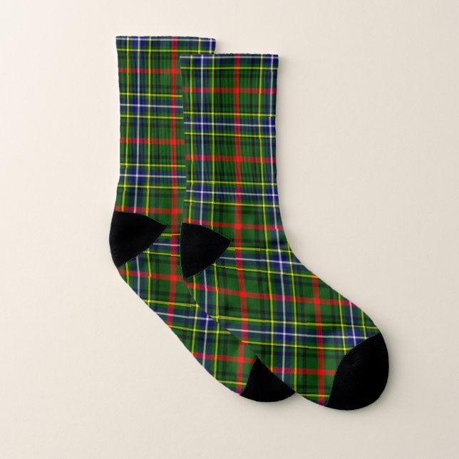 Calcetines Clan Bisset Tartan Plaid (Par)
