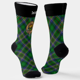 Calcetines Clan Cockburn Escudo sobre Tartán