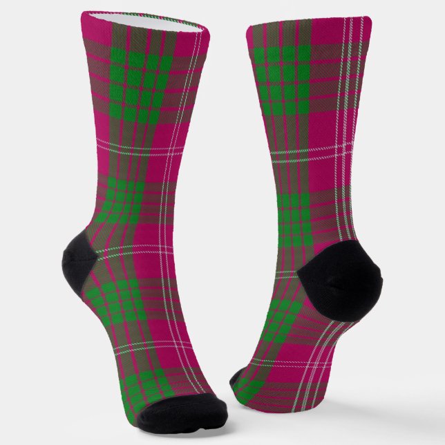 Calcetines Clan Crawford Tartan (Angular)