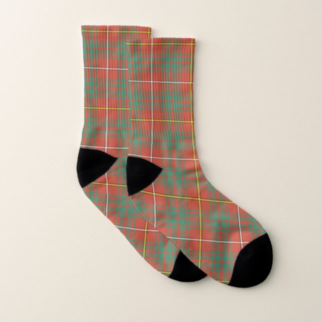 Calcetines Clan escocés Bruce Ancient Tartan Plaid (Par)