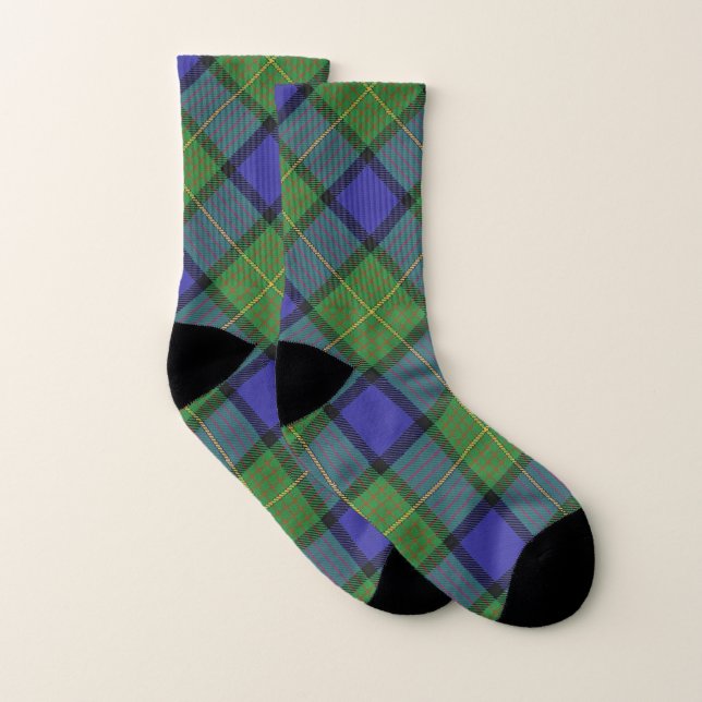 Calcetines Clan estilo escocés Muir Tartan Plaid (Par)