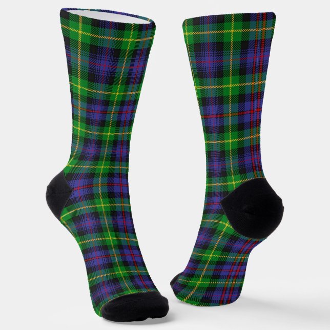 Calcetines Clan Farquharson Tartan (Angular)
