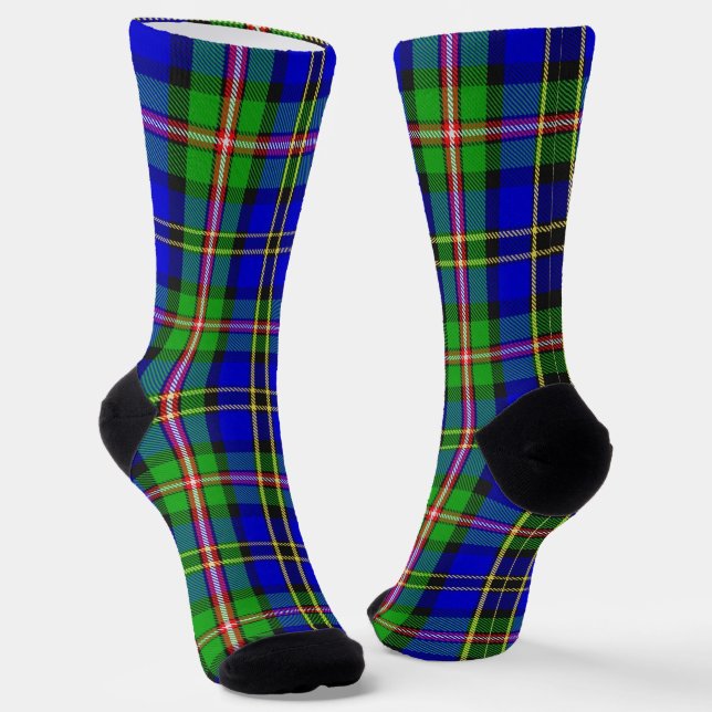 Calcetines Clan MacCuaig Tartan (Angular)