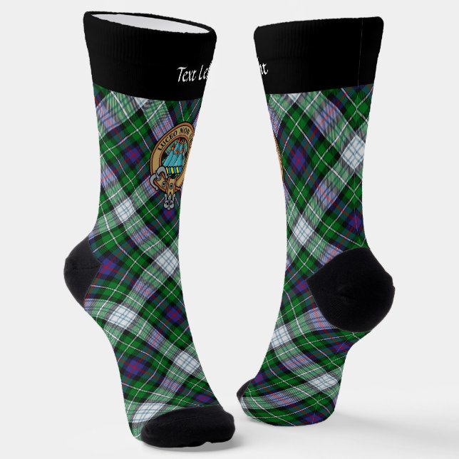 Calcetines Clan MacKenzie Escudo por soplones Tartán (Angular)